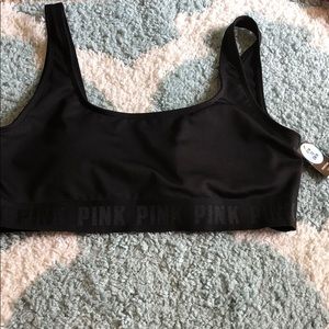 PINK VS sports bra, black size Lg
